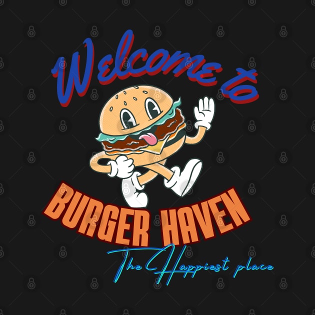 Cute Hamburger Welcome to Burger Haven by PoiesisCB