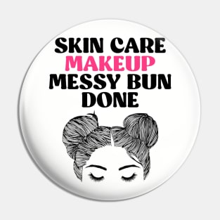 Woman's Cute Skincare / Makeup Tee Pin