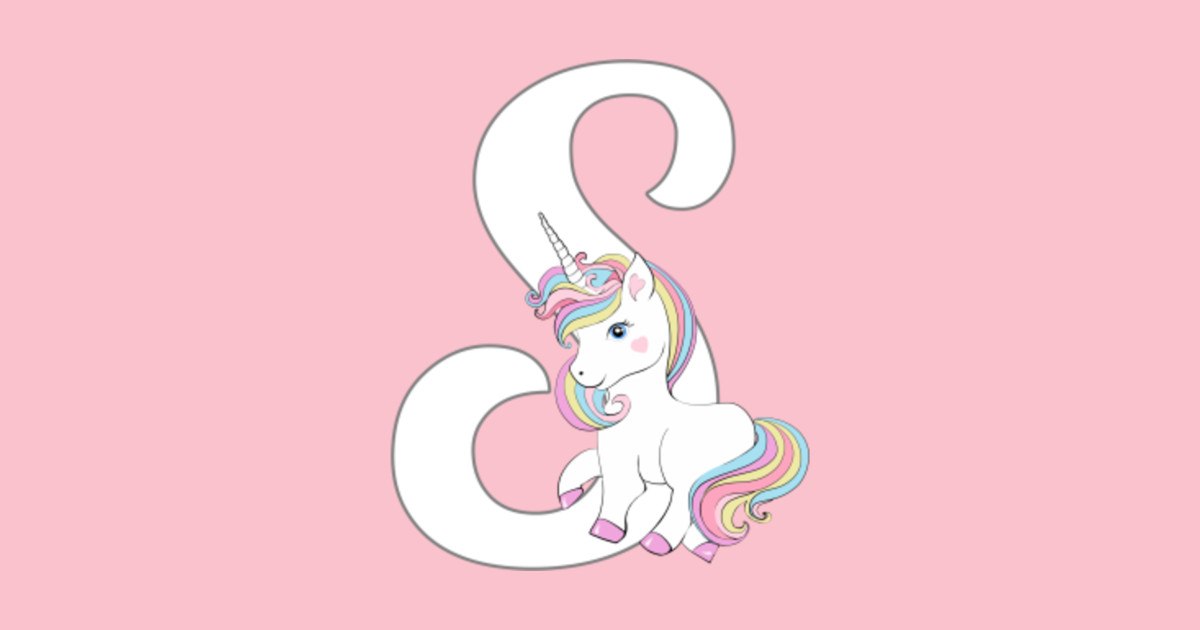 unicornletter s unicorn sticker teepublic