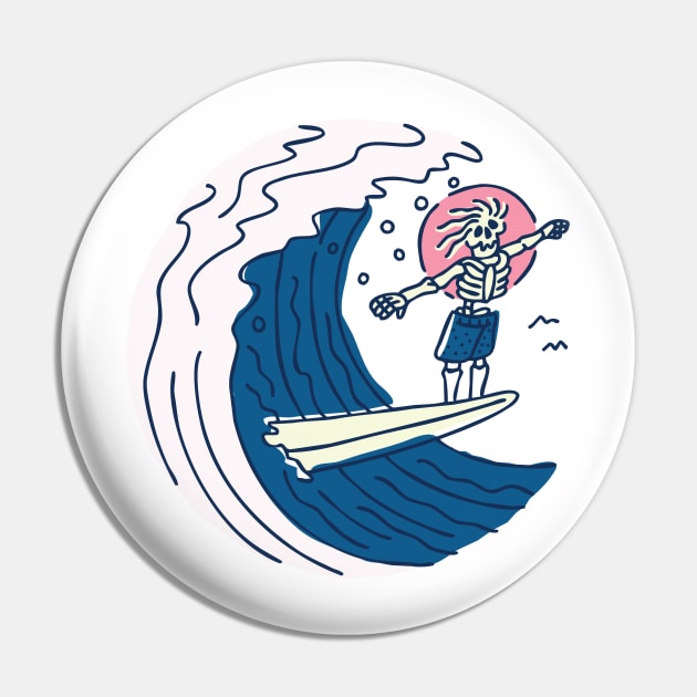 Surf Nose Pin by quilimo