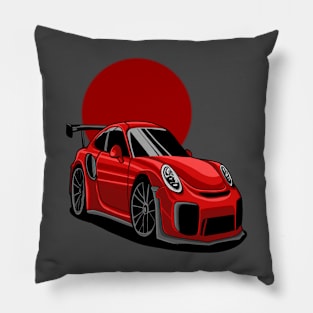 Sports Cars cartoon illustrator Pillow