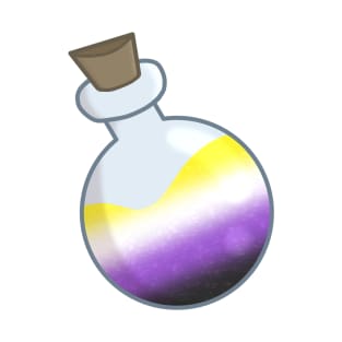 Nonbinary Pride Potion Bottle T-Shirt