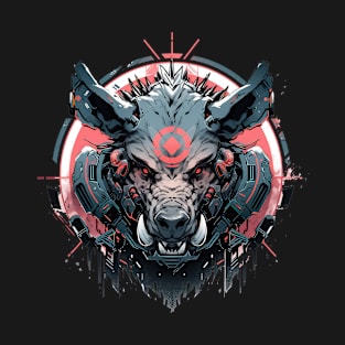 Mecha Tier Tiger Wolf Fuchs Cyborg Wildschwein T-Shirt