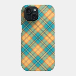 Kingfisher Tartan Rotated Phone Case