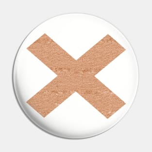 Rose gold cross Pin