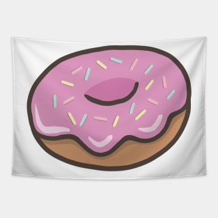 Cute pink donut Tapestry