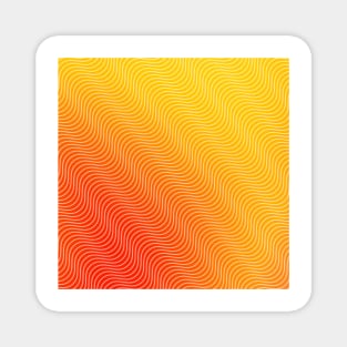 yellow orange gradient Magnet