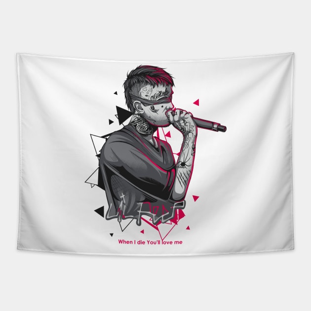 Lil Peep Tapestry by DenielHast