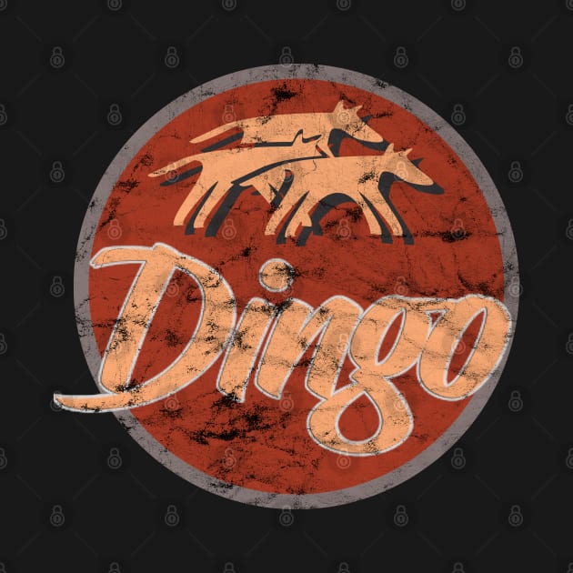 Dingo Dog Vintage Logo by Dojaja