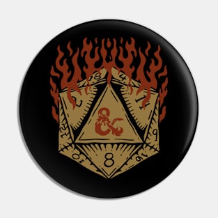 D&D FIRE DICE Pin