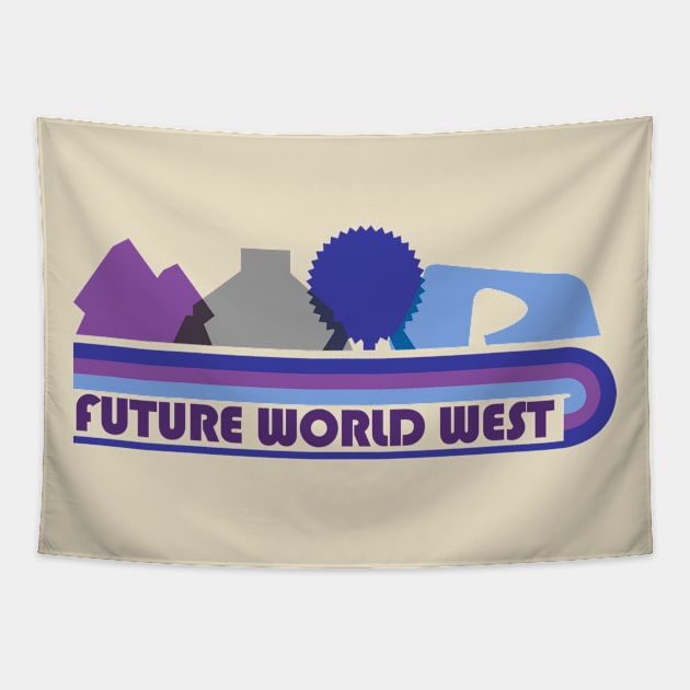 Future World West Tapestry by Lunamis