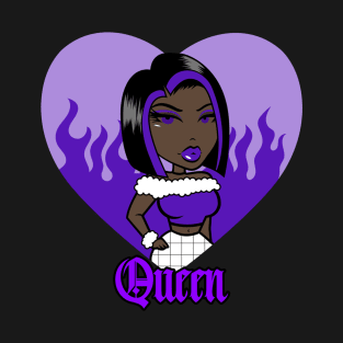 Queen Doll girl Purple-Out v3.2 T-Shirt