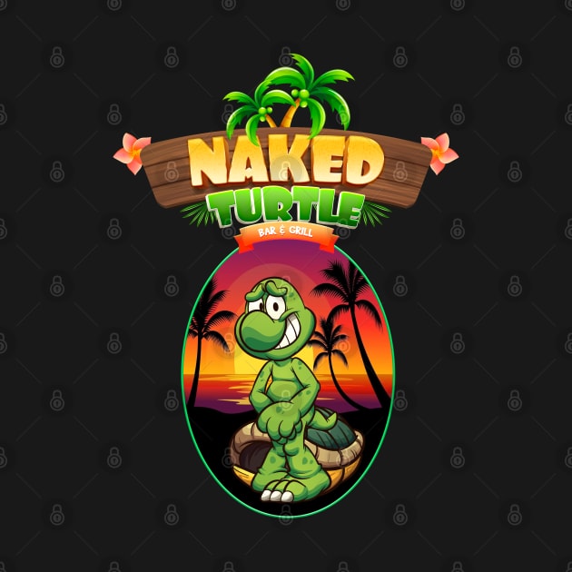 The Naked Turtle Bar & Grill by Dauberman Graphic Design