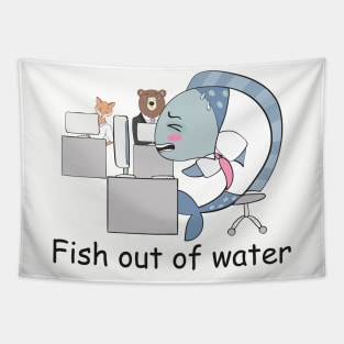 Fish Out of Water- Funny Fish Gift Tapestry