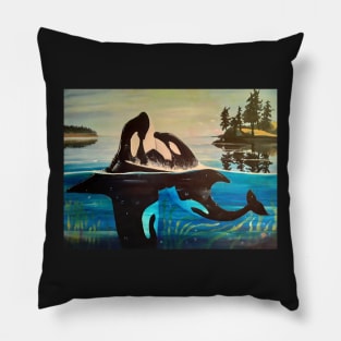 Embrace Orcas Pillow