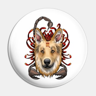 Scorpio German Shepard Pin