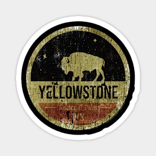 yellowstone national park badge classic round Magnet