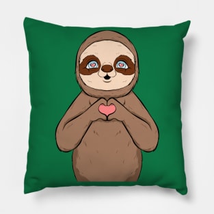 sloth cute, funny and loving Pillow