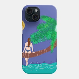 Woman at the beach 10 Phone Case