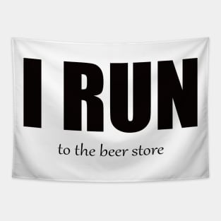 I Run - Beer Store Tapestry
