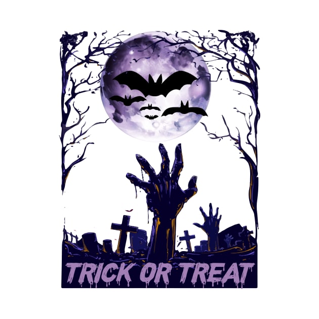 Trick Or Treat tee design birthday gift graphic by TeeSeller07