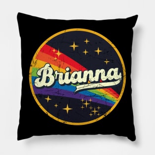 Brianna // Rainbow In Space Vintage Grunge-Style Pillow