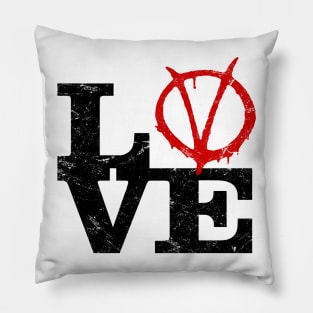 Love V for Vendetta Pillow