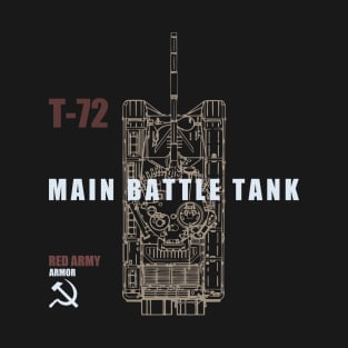 T-72 Tank (Front & Back logo) T-Shirt