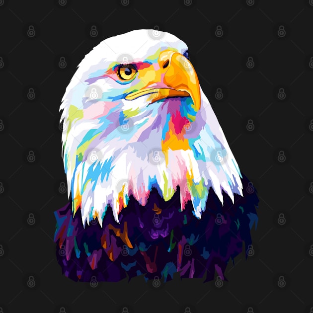 Eagle Wpap Pop Art by SiksisArt