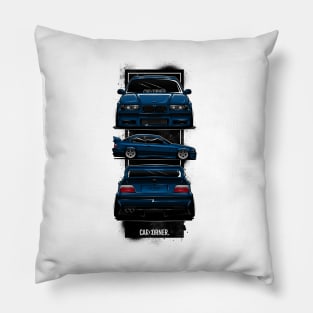 EDM - E36 M Full White BG - CarCorner Pillow