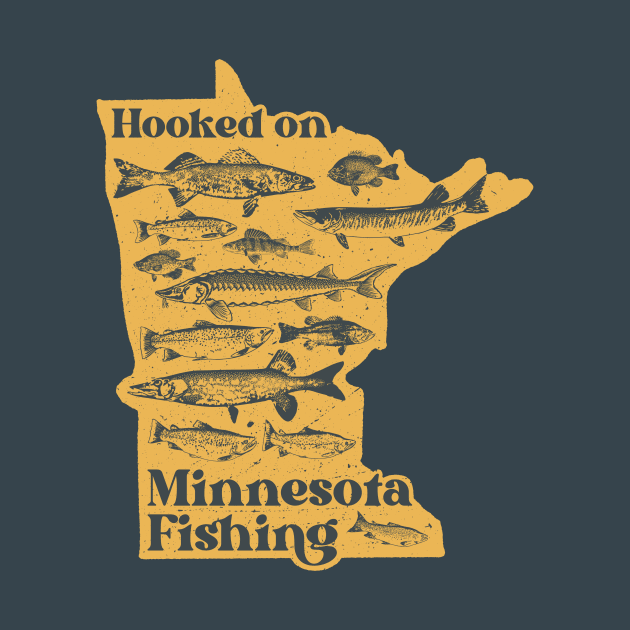 Hooked on Minnesota Fishing - Vintage MN Sportsman Souvenir by Aaron's Outdoors