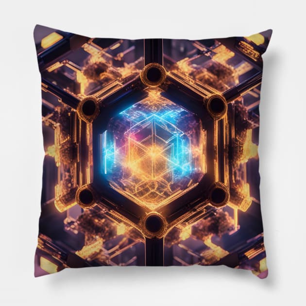 Metatron Cube Pillow by Integritydesign