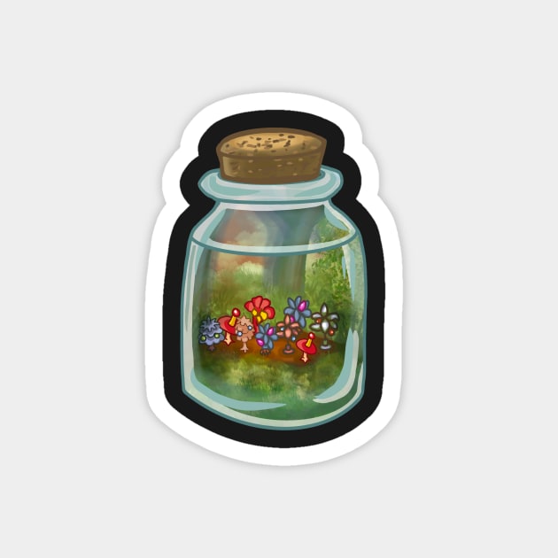 Berry Jar Magnet by KatiaMart