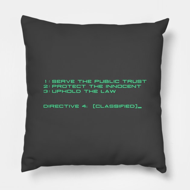 Directives Pillow by AndysocialIndustries