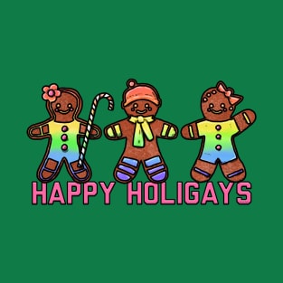 Happy Holigays Rainbow T-Shirt