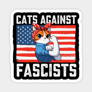 Cats Against Fascists Flag – Anti Trump Magnet