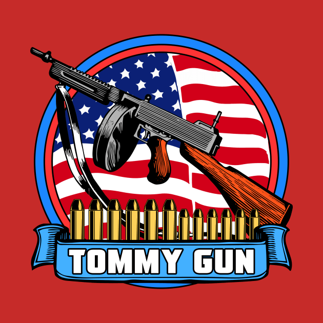 THOMPSON SUBMACHINE GUN by theanomalius_merch