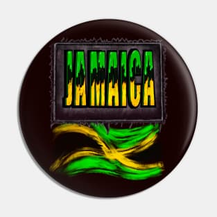 Jamaica colours Jamaican Flag Roots Independence Jamaica Pin