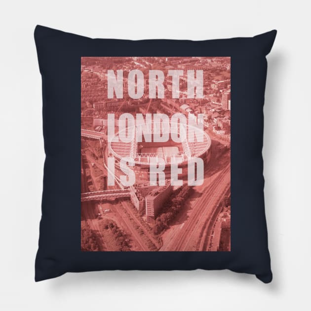 North London Is Red Pillow by Confusion101
