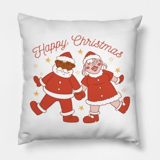 Christmas Santa Couple Pillow