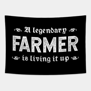 A Legendary Farmer Is Living It Up Tapestry