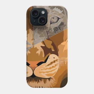 Lion Big Cat 3d Line Phone Case