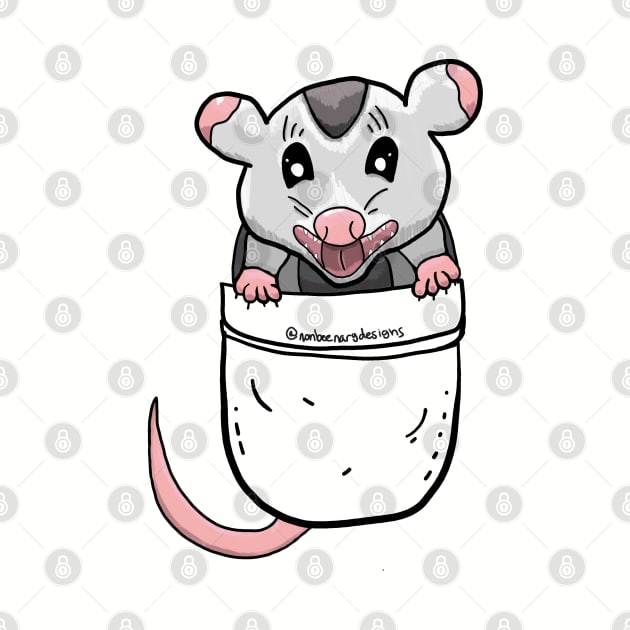 Opossum In Your Pocket by nonbeenarydesigns