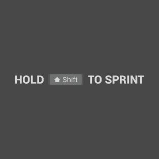 Sprint Button - PC Edition - Dark T-Shirt