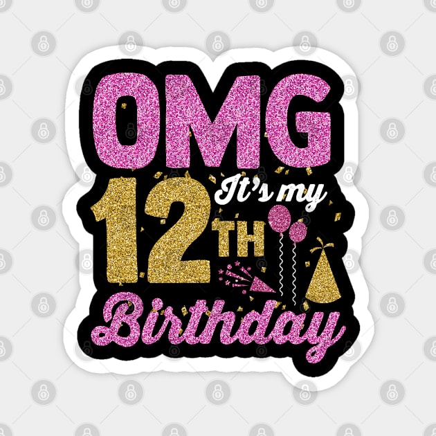 Emoticon | Birthday Boy Girl | OMG It's My 12th Magnet by swissles