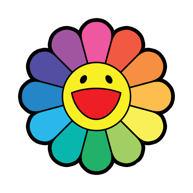 TAKASHI MURAKAMI FLOWER RAINBOW by AMBER PETTY