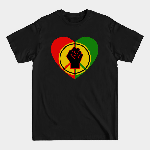 Disover Peace Love Juneteenth - Juneteenth - T-Shirt