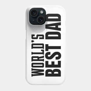 Simple World's Best Dad Typography with Golf Ball Phone Case