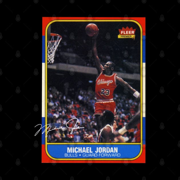 Michael Jordan 1986 Rookie Card by Juantamad