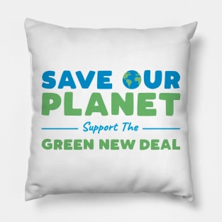 Climate Change - Support the Green New Deal Pillow